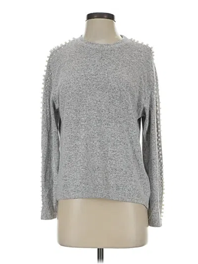 Pre-owned H&m Pullover Sweater In Gray