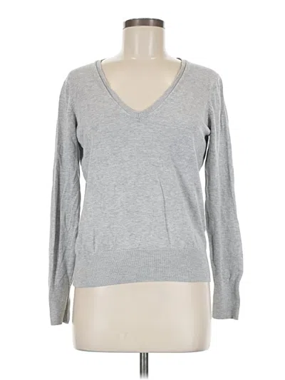 Pre-owned H&m Pullover Sweater In Gray