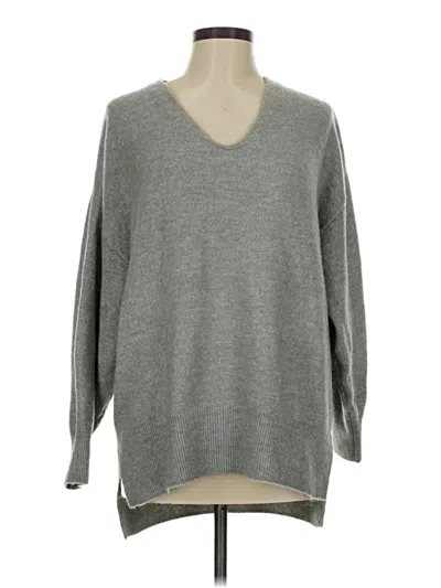 Pre-owned H&m Pullover Sweater In Gray