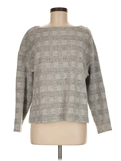 Pre-owned H&m Pullover Sweater In Gray