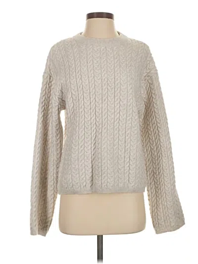 Pre-owned H&m Pullover Sweater In Gray