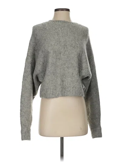 Pre-owned H&m Pullover Sweater In Gray