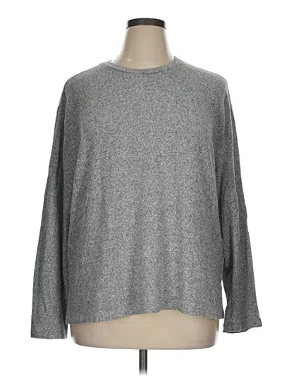 Pre-owned H&m Pullover Sweater In Gray