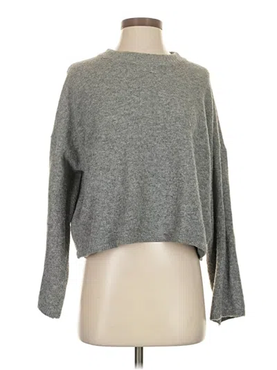 Pre-owned H&m Pullover Sweater In Gray
