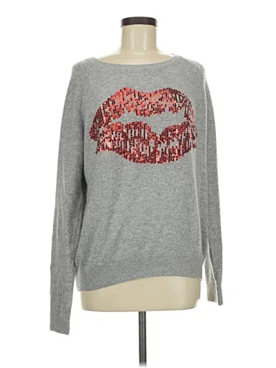 Pre-owned H&m Pullover Sweater In Gray