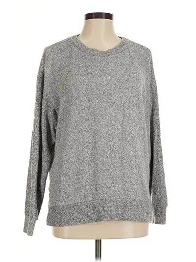 Pre-owned H&m Pullover Sweater In Gray