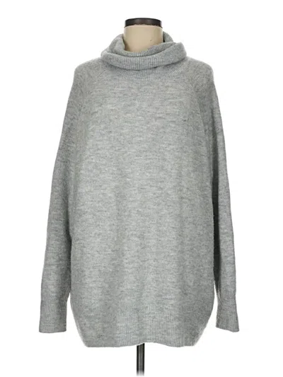 Pre-owned H&m Pullover Sweater In Gray
