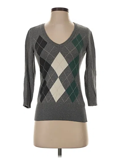 Pre-owned H&m Pullover Sweater In Gray