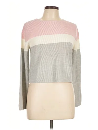Pre-owned H&m Pullover Sweater In Gray