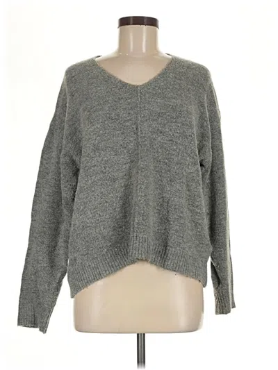Pre-owned H&m Pullover Sweater In Gray
