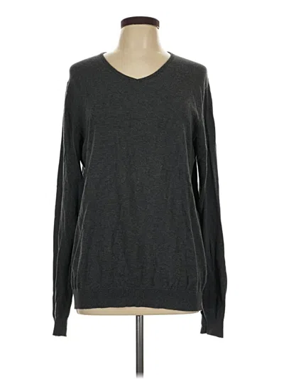 Pre-owned H&m Pullover Sweater In Gray