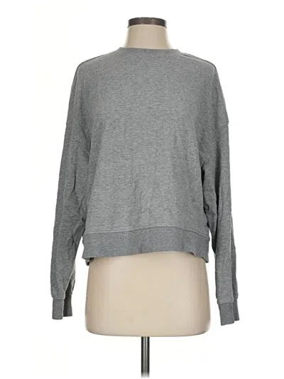 Pre-owned H&m Pullover Sweater In Gray
