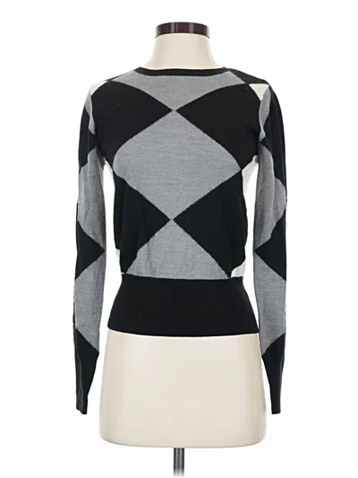 Pre-owned H&m Pullover Sweater In Gray