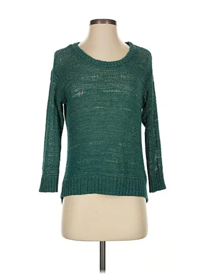Pre-owned H&m Pullover Sweater In Green