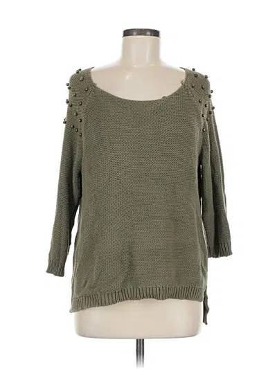 Pre-owned H&m Pullover Sweater In Green
