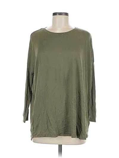 Pre-owned H&m Pullover Sweater In Green