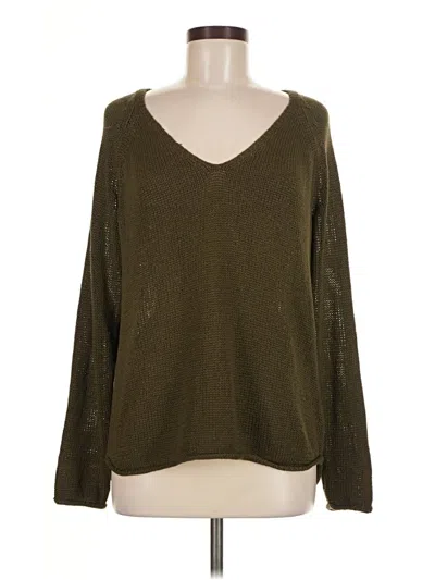Pre-owned H&m Pullover Sweater In Green