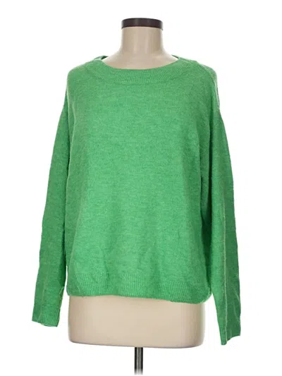 Pre-owned H&m Pullover Sweater In Green