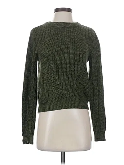 Pre-owned H&m Pullover Sweater In Green