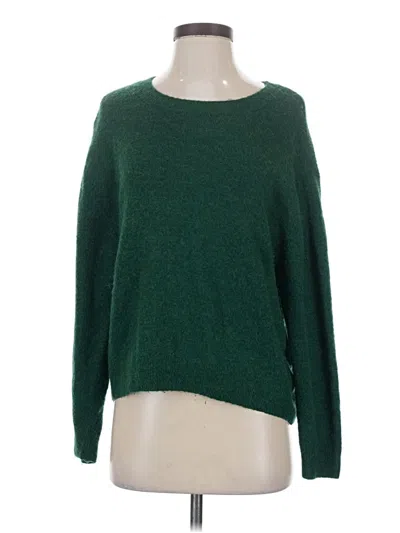 Pre-owned H&m Pullover Sweater In Green