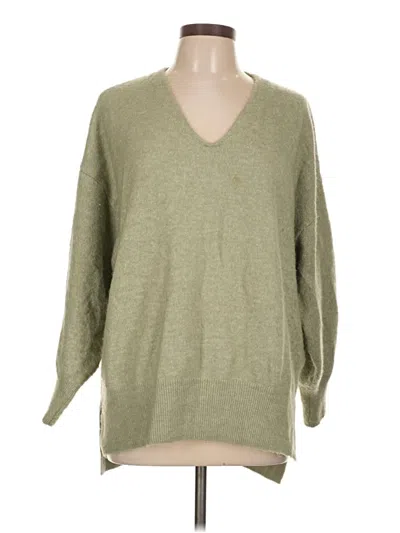 Pre-owned H&m Pullover Sweater In Green