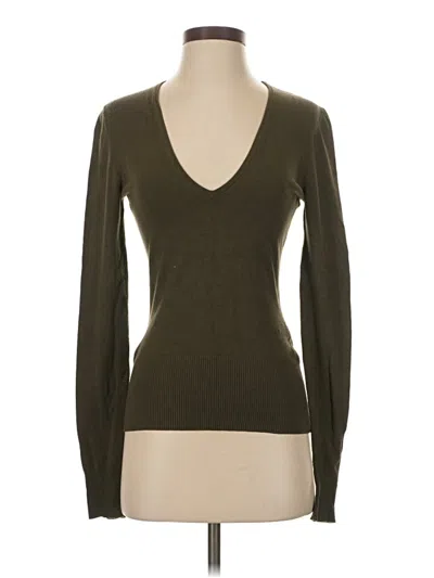 Pre-owned H&m Pullover Sweater In Green
