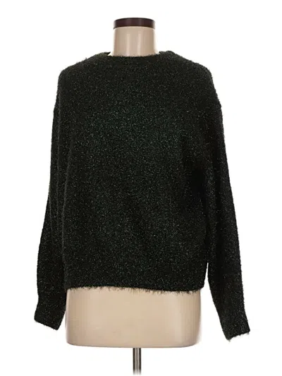 Pre-owned H&m Pullover Sweater In Green