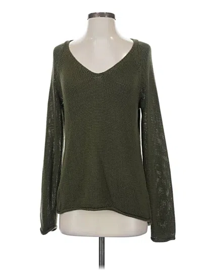 Pre-owned H&m Pullover Sweater In Green