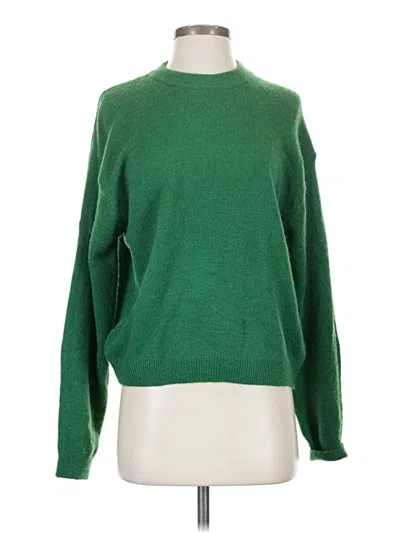 Pre-owned H&m Pullover Sweater In Green
