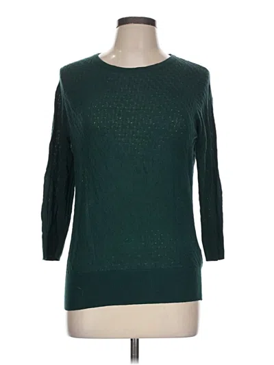 Pre-owned H&m Pullover Sweater In Green