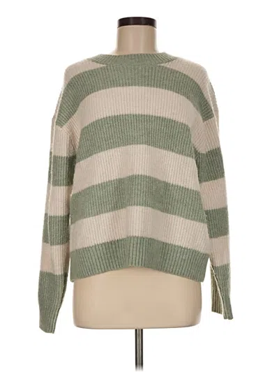 Pre-owned H&m Pullover Sweater In Green
