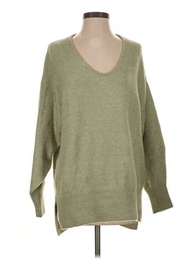 Pre-owned H&m Pullover Sweater In Green