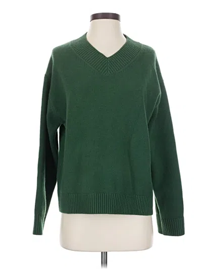 Pre-owned H&m Pullover Sweater In Green