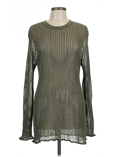 Pre-owned H&m Pullover Sweater In Green