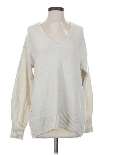 Pre-owned H&m Pullover Sweater In Ivory