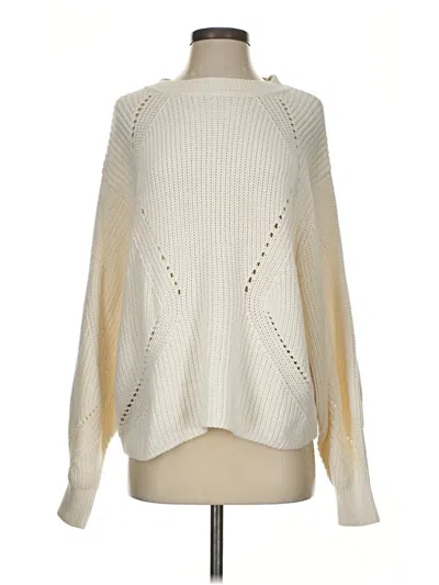 Pre-owned H&m Pullover Sweater In Ivory