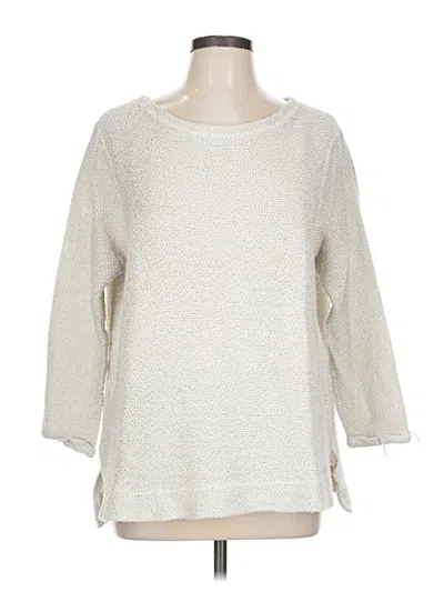 Pre-owned H&m Pullover Sweater In Ivory