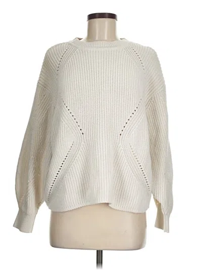 Pre-owned H&m Pullover Sweater In Ivory