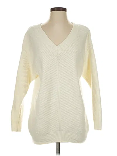 Pre-owned H&m Pullover Sweater In Ivory