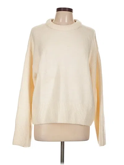 Pre-owned H&m Pullover Sweater In Ivory