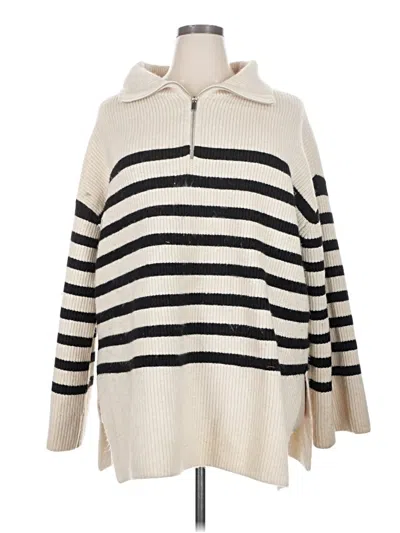 Pre-owned H&m Pullover Sweater In Ivory