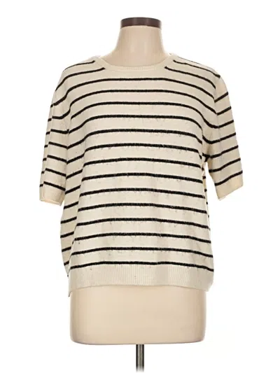 Pre-owned H&m Pullover Sweater In Ivory