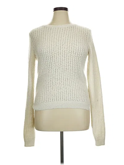 Pre-owned H&m Pullover Sweater In Ivory