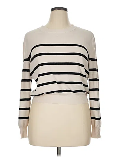 Pre-owned H&m Pullover Sweater In Ivory