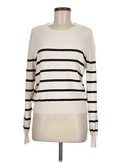 Pre-owned H&m Pullover Sweater In Ivory