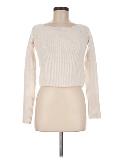 Pre-owned H&m Pullover Sweater In Ivory