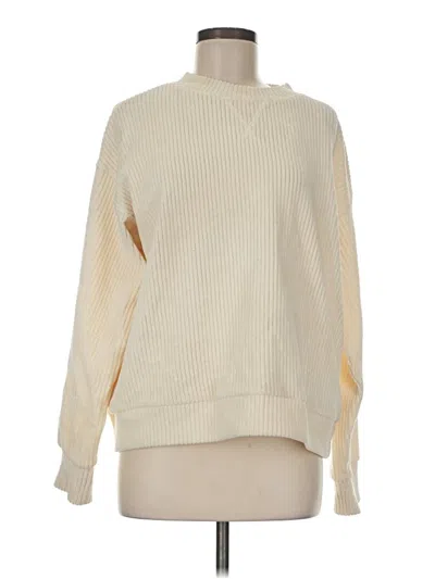 Pre-owned H&m Pullover Sweater In Ivory