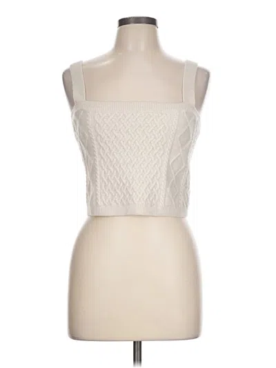 Pre-owned H&m Pullover Sweater In Ivory