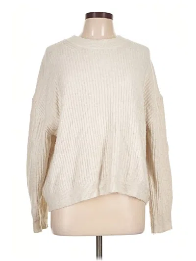 Pre-owned H&m Pullover Sweater In Ivory