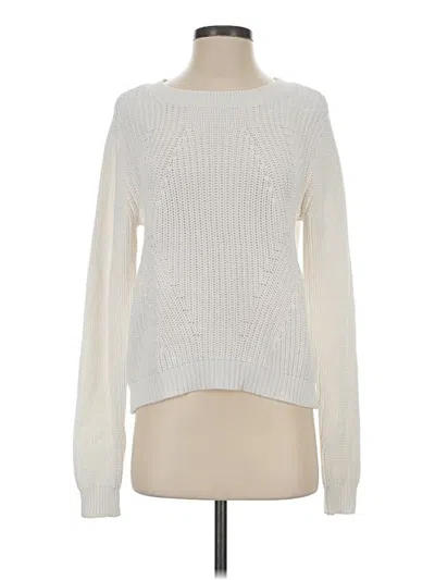 Pre-owned H&m Pullover Sweater In Ivory